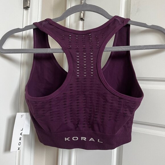 Koral Daisy Seamless Sports Bra in Eggplant– Size XS – NWT - Picture 6 of 6